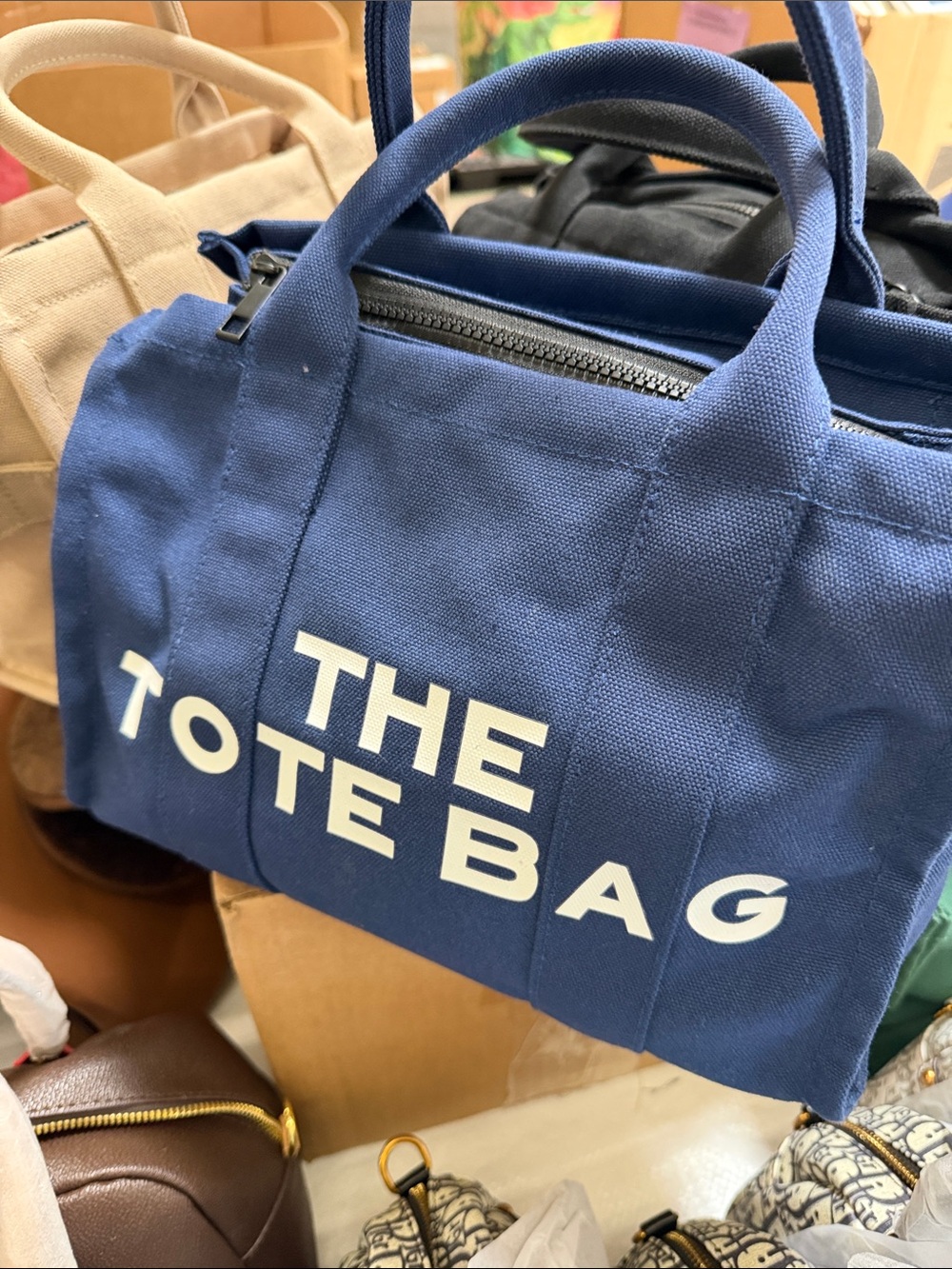 The Tote Bag Navy Canvas Duffel - Men's Carry Bag